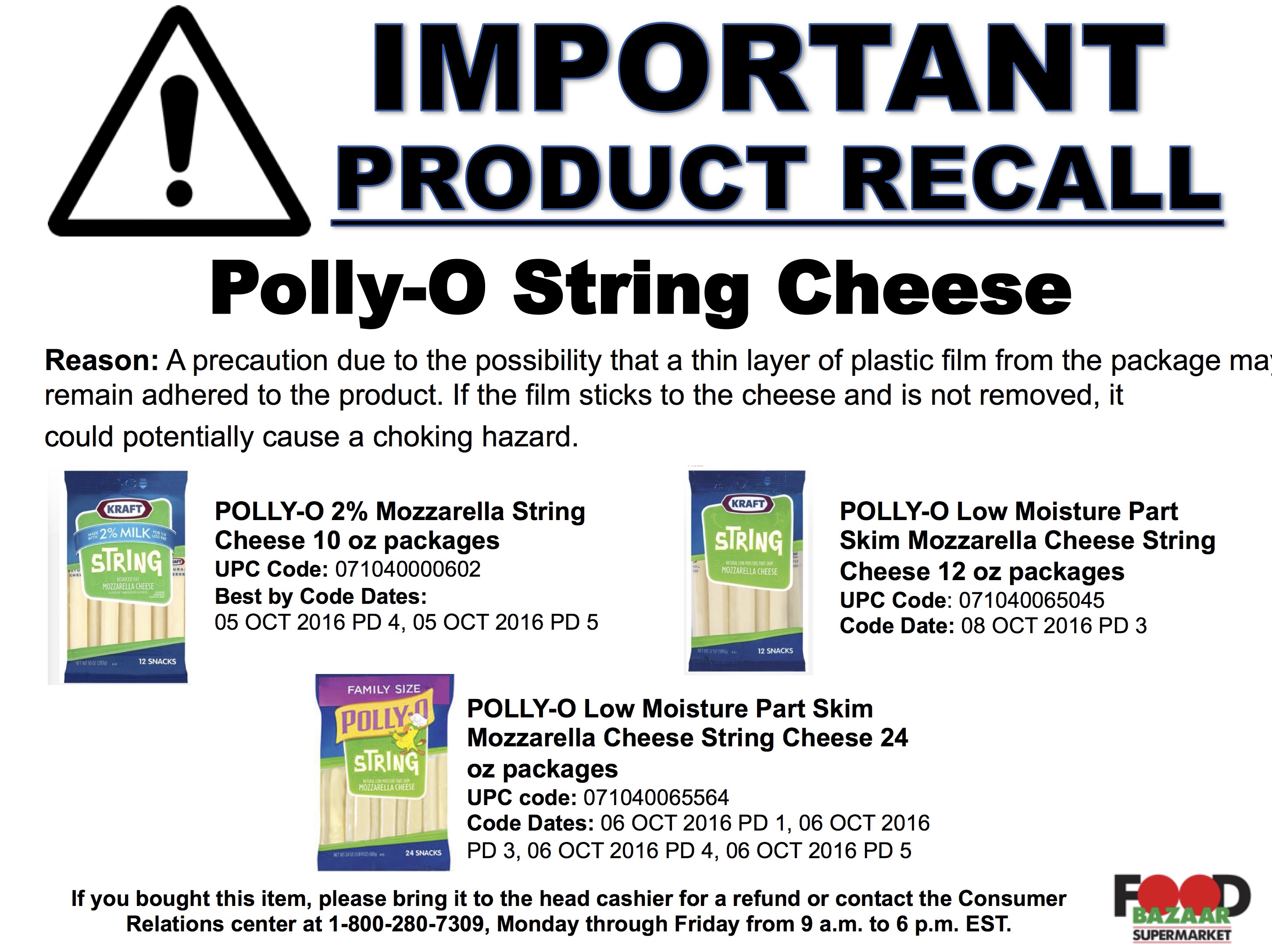 Polly O String Cheese Recall